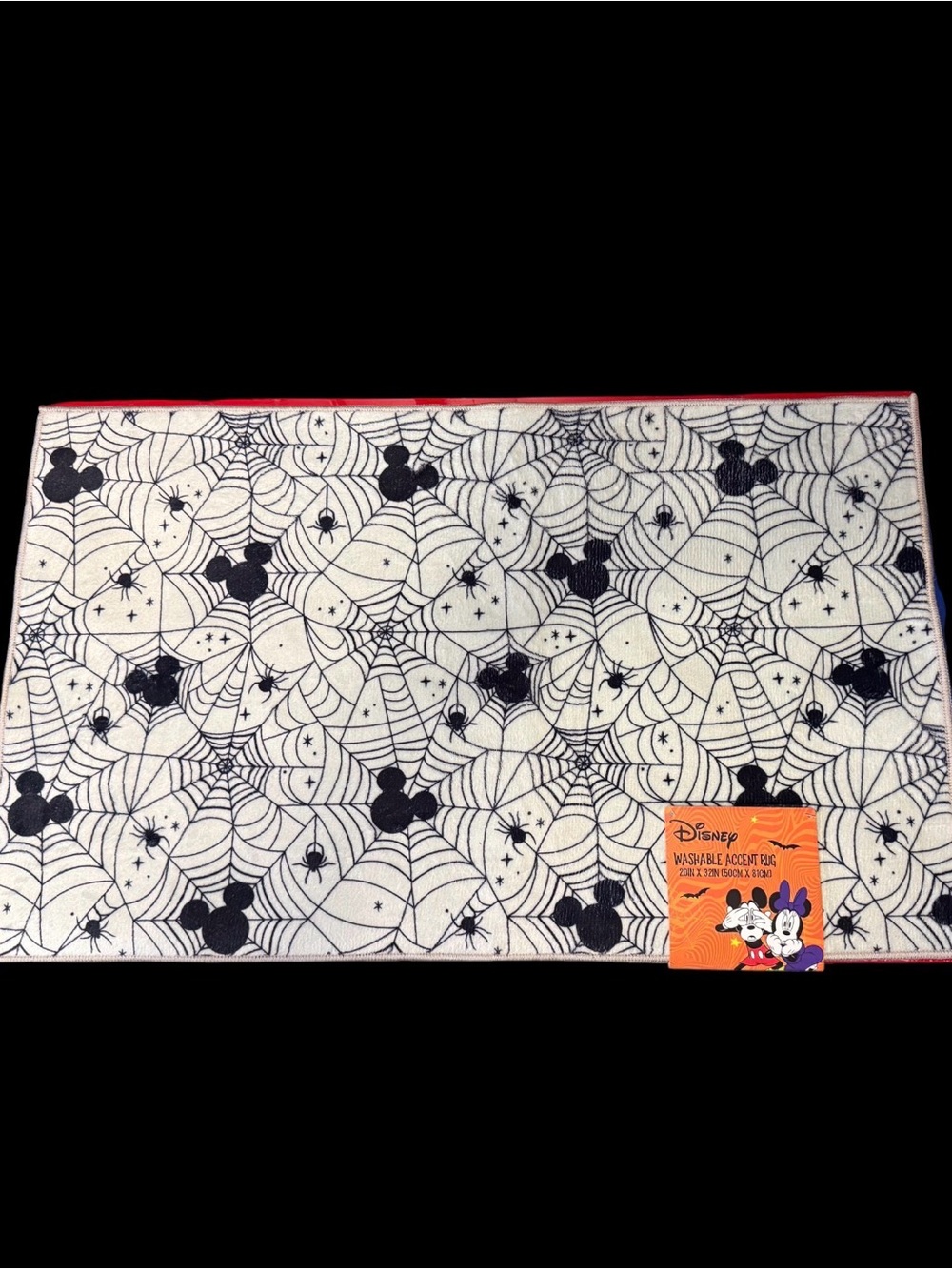 Disney Mickey Mouse Halloween Rug 20”x32” - rubber back.